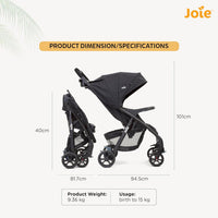 Joie Muze LX | 2in1 Travel System Kinderwagen Neugeborene