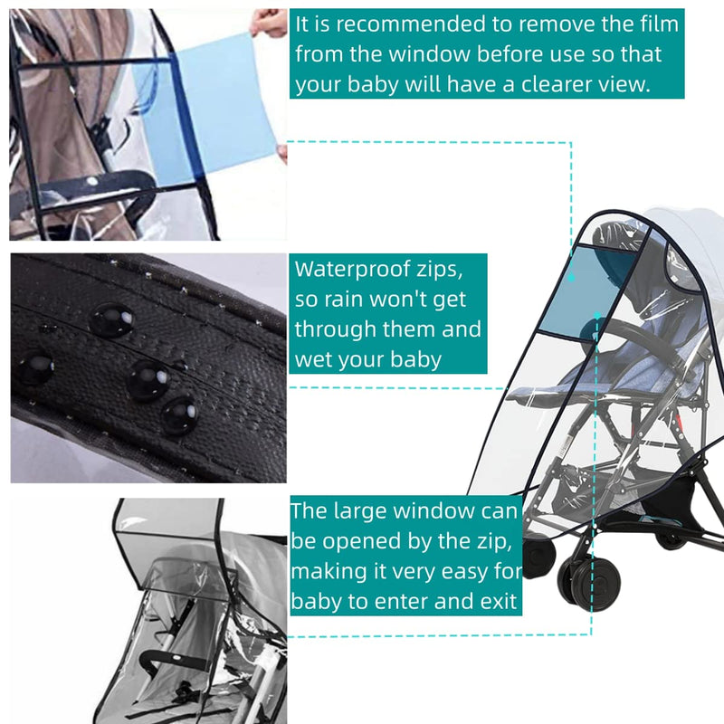 Regenschutz für Kinderwagen Universal