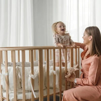 KOTTO OLIN Babybett Buche Oval mit Matratze