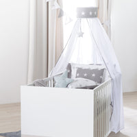 Babyzimmer Möbelset „Julia“ 2-teilig mit Kombi-Kinderbett 70x140 cm und Wickelkommode