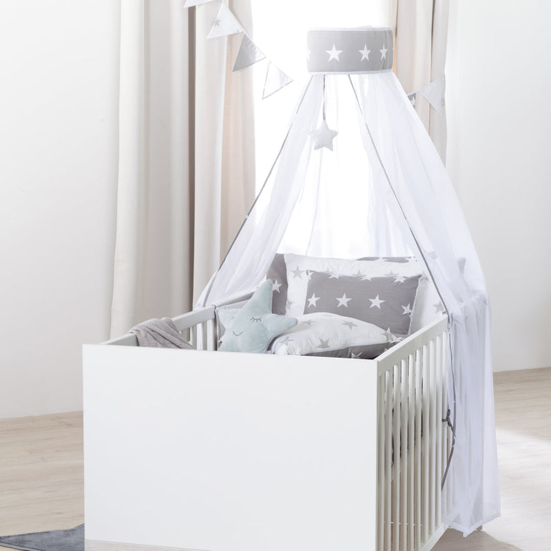 Babyzimmer Möbelset „Julia“ 2-teilig mit Kombi-Kinderbett 70x140 cm und Wickelkommode