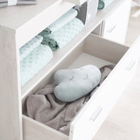 Babyzimmer Möbelset „Julia“ 2-teilig mit Kombi-Kinderbett 70x140 cm und Wickelkommode