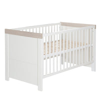 Babyzimmer Möbelset „Lucy“ 2-teilig mit Kombi-Kinderbett 70x140 cm und Wickelkommode