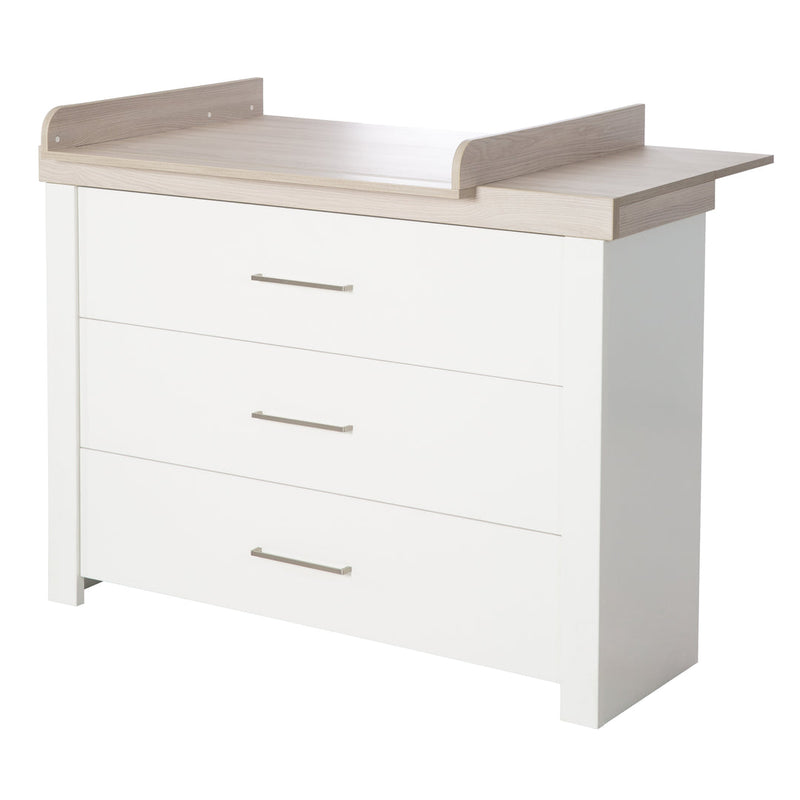 Babyzimmer Möbelset „Lucy“ 2-teilig mit Kombi-Kinderbett 70x140 cm und Wickelkommode