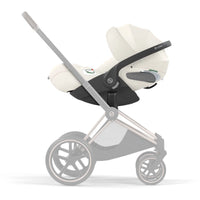 CYBEX e-Priam Style Collection Rosegold Rahmen 4in1 Set Faltbare Babywanne & Cloud T i-Size Plus mit Base T 360