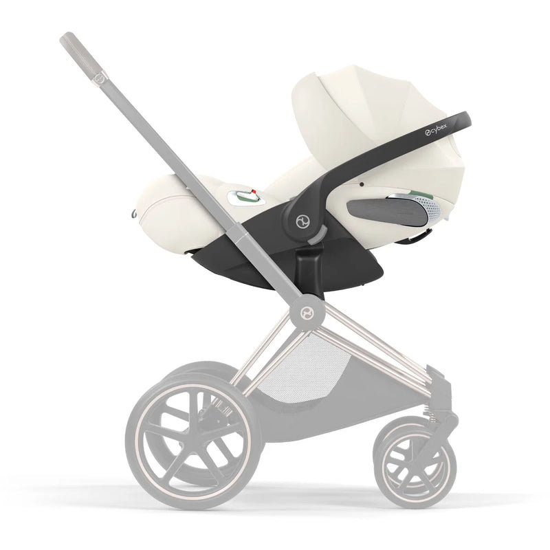 CYBEX e-Priam Style Collection Rosegold Rahmen 4in1 Set Faltbare Babywanne & Cloud T i-Size Plus mit Base T 360