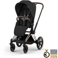 Cybex Priam 5 Comfort Kombikinderwagen | Inkl. faltbarer Babywanne & Sitzeinheit