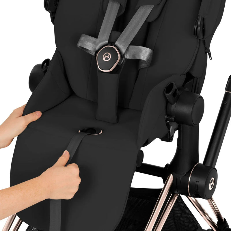 Cybex Priam 5 Comfort Kombikinderwagen | Inkl. faltbarer Babywanne & Sitzeinheit