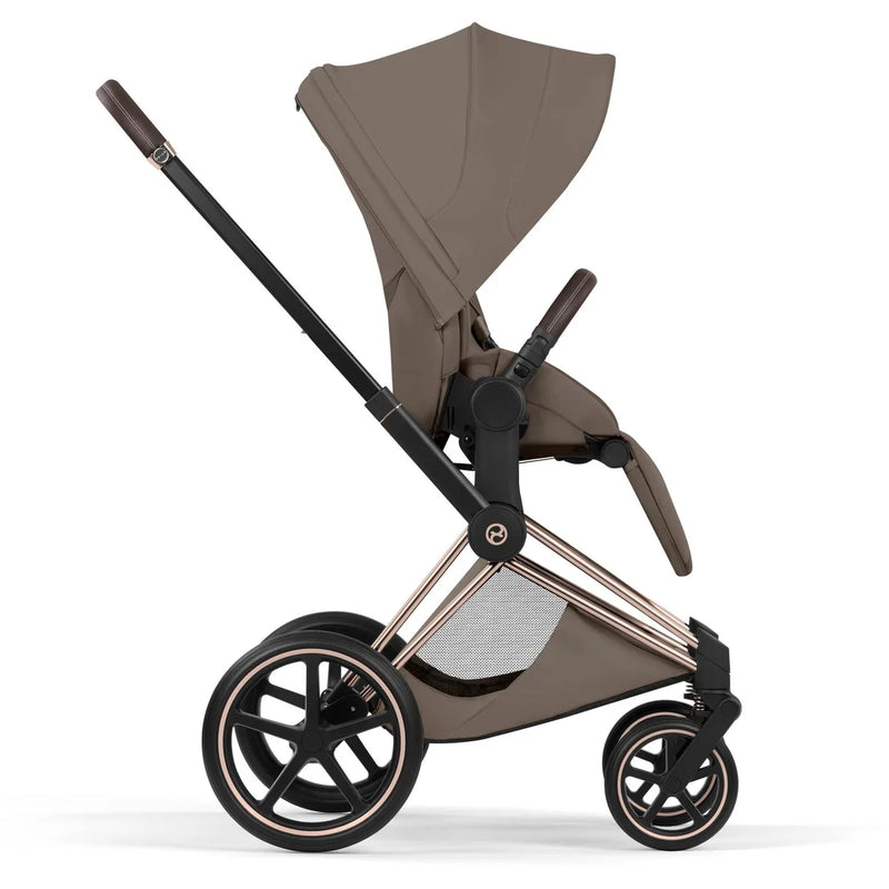 Cybex Priam 5 Style 4in1 Set Roségold Gestell faltbare Babywanne & Cloud T i-Size Plus mit Base T 360