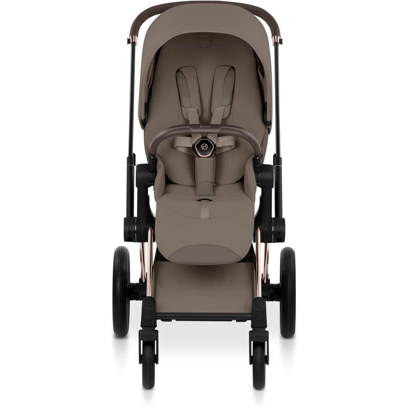 Cybex Priam 5 Style 4in1 Set Roségold Gestell faltbare Babywanne & Cloud T i-Size Plus mit Base T 360