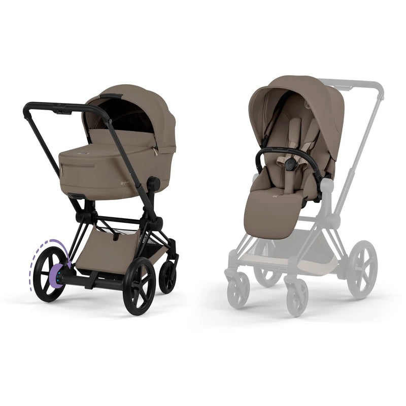 Cybex e-Priam 5 Comfort 4in1 mit faltbarer Babywanne