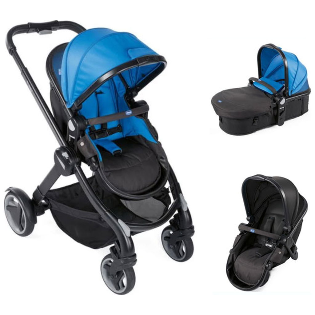 Chicco Fully Geschwisterwagen power blue