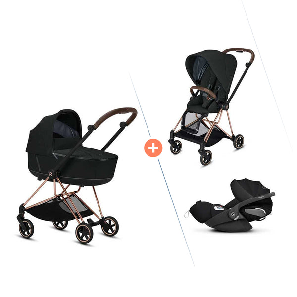 Cybex Mios Buggy 3-in-1 Set mit Cloud Z2 – Deep Black & Chrome Black