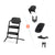 Cybex Lemo Hochstuhl Set 4-in-1 (Stunning Black)