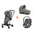 Cybex Mios Buggy 3-in-1 Set mit Cloud Z2(Soho Grey)(Gestell Chrome Black)