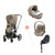 Cybex Priam 4in1 Kombikinderwagen inkl. Cloud T Plus Cozy Beige Rosegold