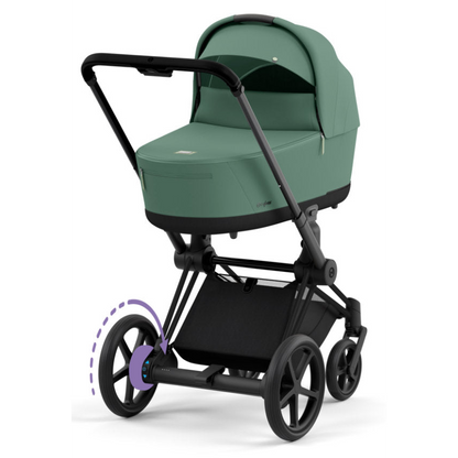 Cybex E-Priam 2in1 Kombikinderwagen (Rosegold/Leaf Green)