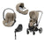Cybex Priam 4in1 Kombikinderwagen inkl. Cloud T Plus Cozy Beige Rosegold