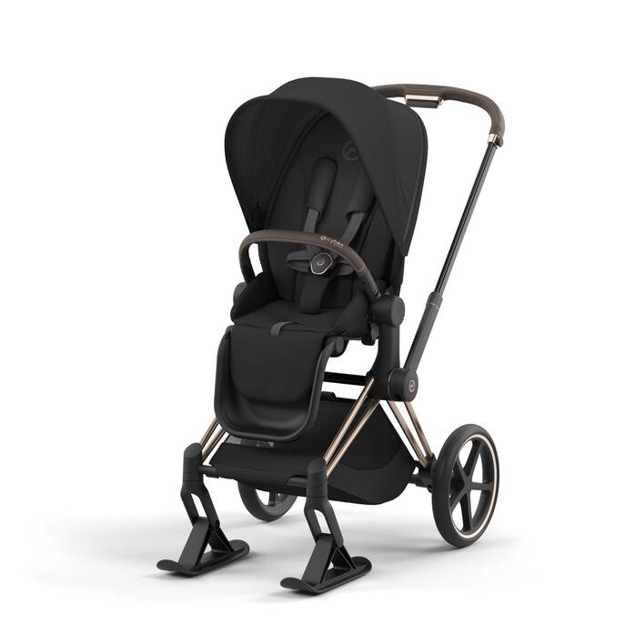 Cybex Priam Skier | Schneetauglicher Kinderwagen Radersatz Schwarz