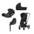 Cybex kombikinderwagen Priam Travel Bundle-Set 4in1 inkl Cloud T Plus Sephia All Black