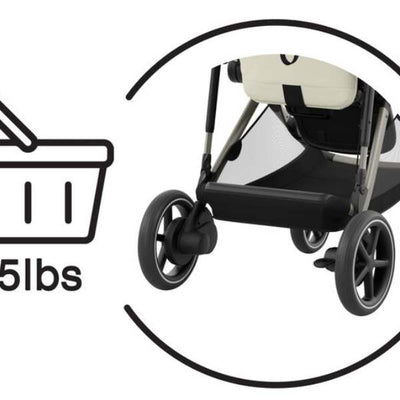 Supergeräumiger Kinderwagenkorb
