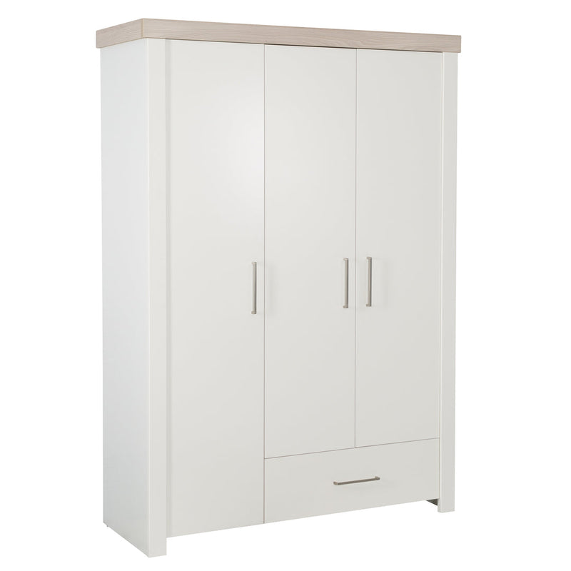 Babyzimmer Set „Lucy“ 3-teilig mit Kinderbett 70x140 cm, Wickelkommode und Kleiderschrank
