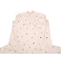 ZEWI bébé-jou Fix-Decke mit Gilet 70x140 (Classic Hearts)