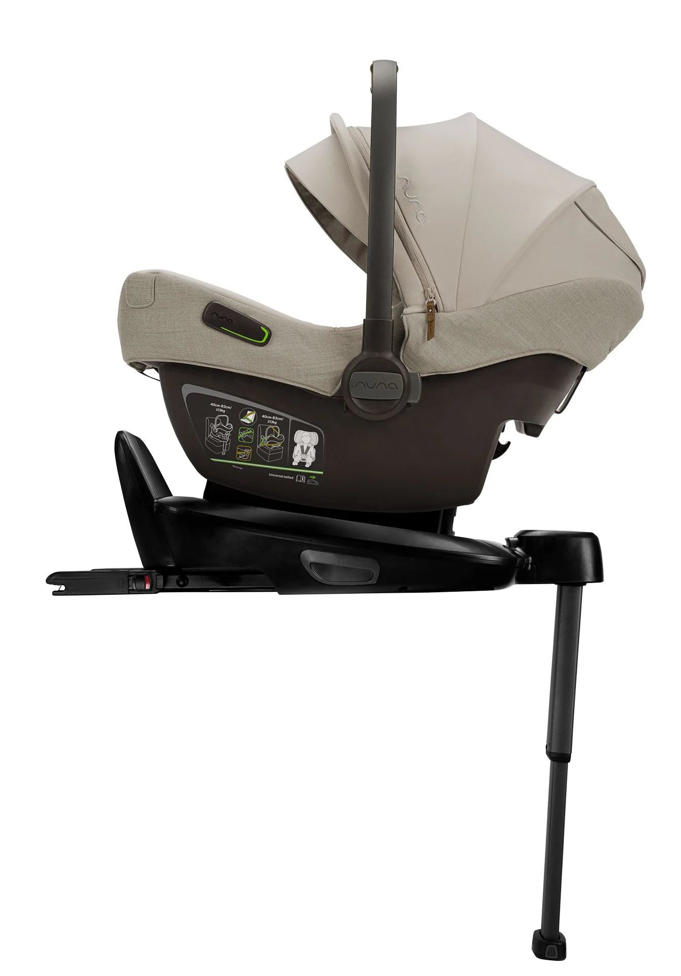 NUNA PIPA next i-Size Babyschale mit BASE next 360 Set (Minaral)