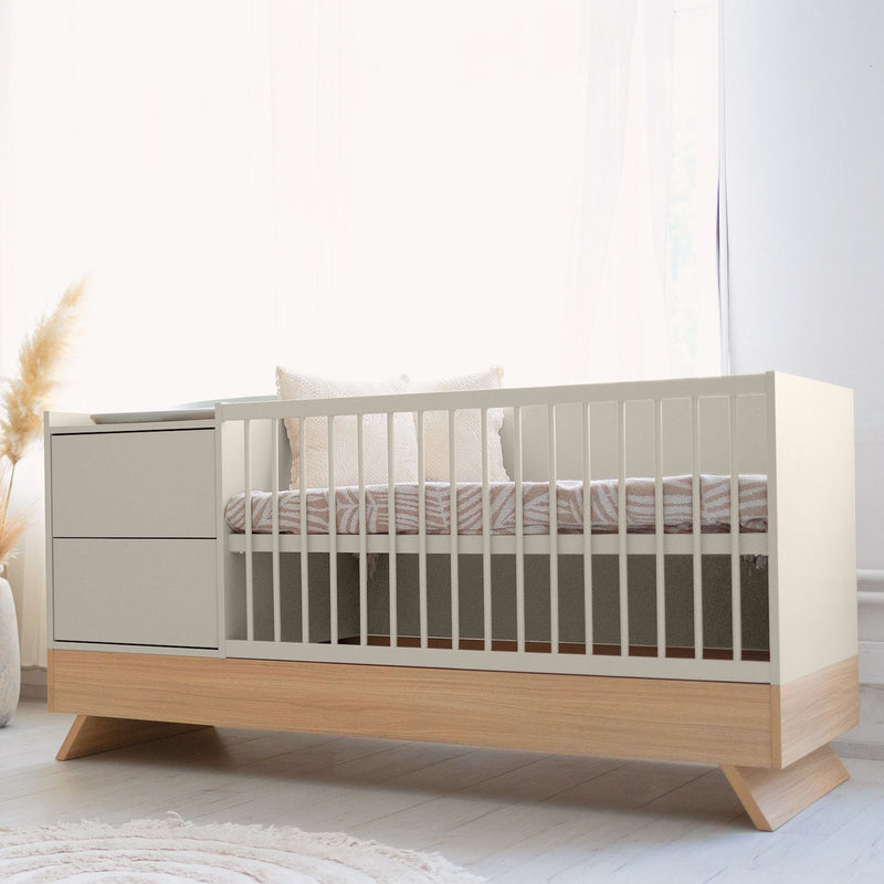 Baby Kombibett 3in1 set mit Matratzen Sienna Cashmere