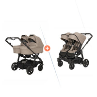 Hartan Two Select Outdoor-Kinderwagen mit zwei Babywannen und Handbremse (Model: 2026)
