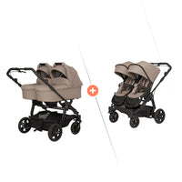 Hartan Two Select Outdoor-Kinderwagen mit zwei Babywannen und Handbremse (Model: 2026)