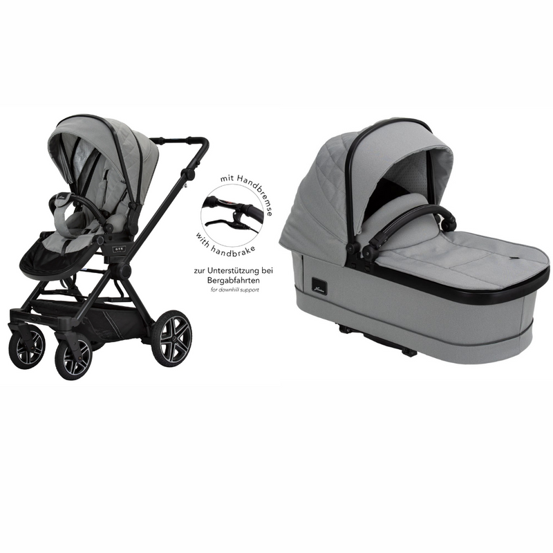 Hartan Kombikinderwagen-Set IVY GTR (707 Natur) mit Cybex Cloud T i-Size und Base T