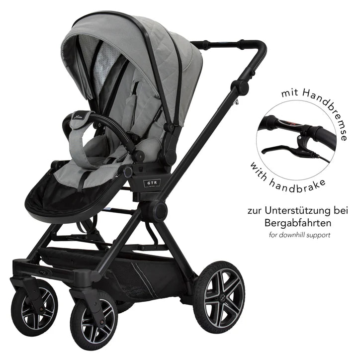 Hartan Kombikinderwagen-Set IVY GTR (707 Natur) mit Cybex Cloud T i-Size und Base T