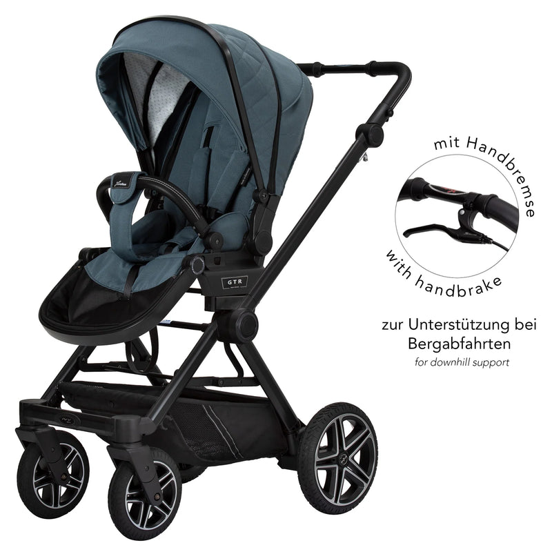 Hartan Kombikinderwagen-Set IVY GTR (710 Azur) mit Cybex Cloud T i-Size und Base T