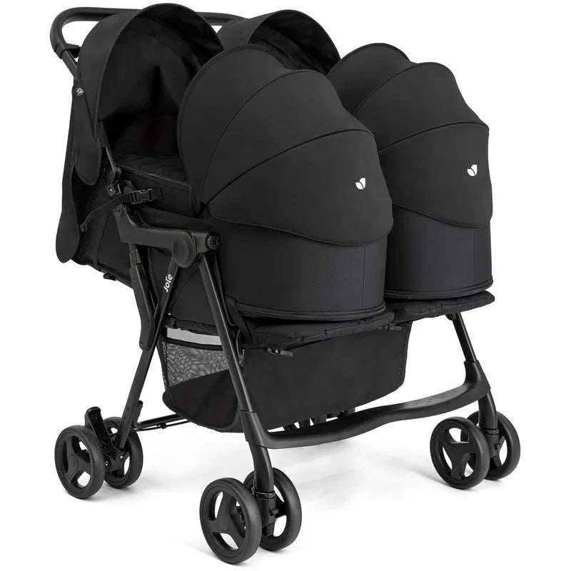 Zwillingswagen Joie Estrella Signature mit 2x Softtragetaschen (Eclipse)