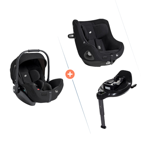 Joie i-Level pro + I-Harbour E  Signature Kindersitz mit Base Encore 360