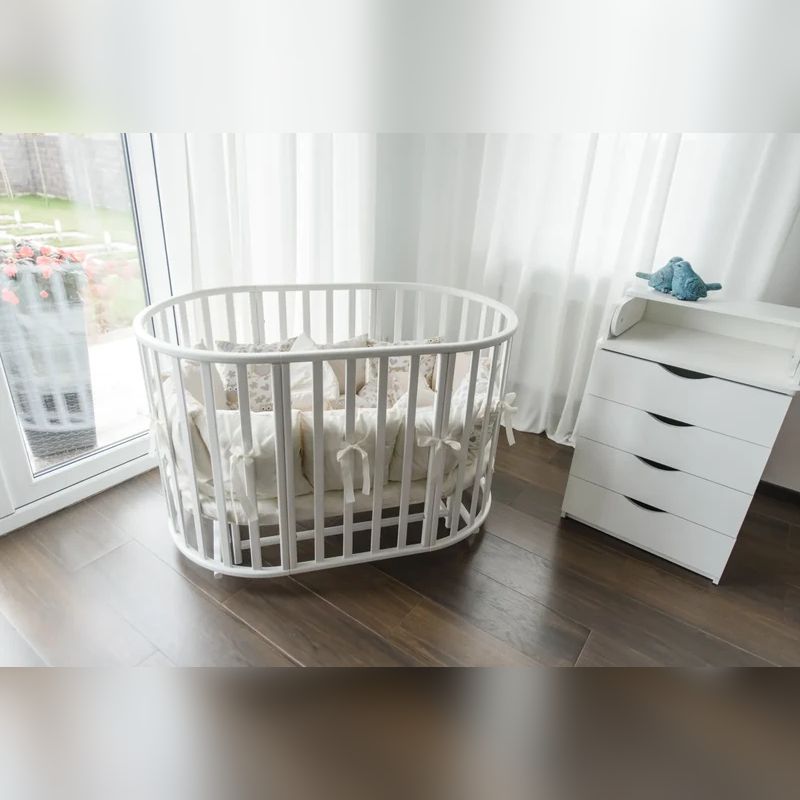 KOTTO OLIN Babybett Buche Oval mit Matratze (Copy)
