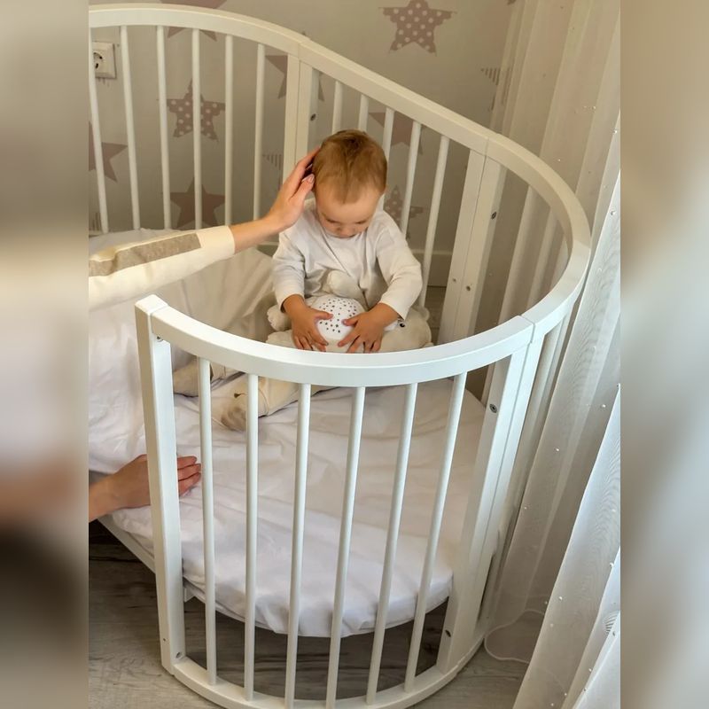 KOTTO OLIN Babybett Buche Oval mit Matratze (Copy)