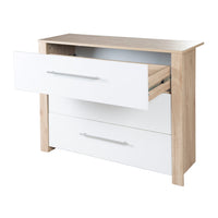 Kinderzimmer 'Malo' inkl. Baby-/Kinderbett 70x140, Kleiderschrank & Wickelkommode