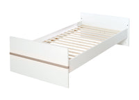 Kindermöbelset 'Moritz', 3-teilig, mit Kinderbett 70 x 140 cm, Wickelkommode & Schrank, weiß