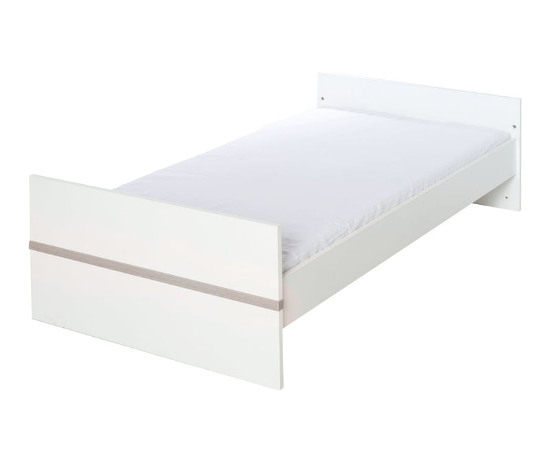 Kindermöbelset 'Moritz', 3-teilig, mit Kinderbett 70 x 140 cm, Wickelkommode & Schrank, weiß