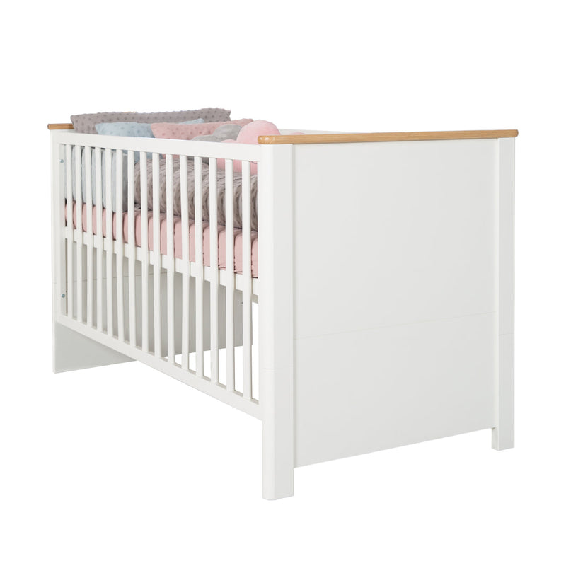Kinderzimmerset 'Ava' 3-teilig, inkl. Kinderbett 70x140 cm, Wickelkommode & Schrank 3-türig