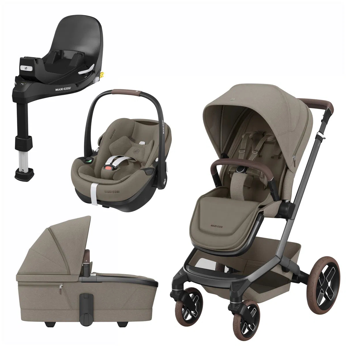Maxi-Cosi Fame Trio | Kinderwagen Set Pebble 360 Pro² ISOFIX | Maxi Cosi