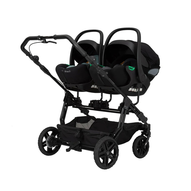 Hartan Two Select Outdoor Geschwisterwagen mit zwei Sitzen und Babywannen