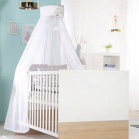 Möbelset 'Gabriella' inkl. Babybett 70 x 140 cm & breite Wickelkommode, bicolor