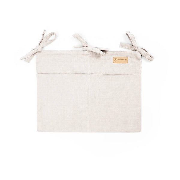 Distric4Kids Babybett Organizer | Musselin Baumwolle OEKO-TEX Aufbewahrung