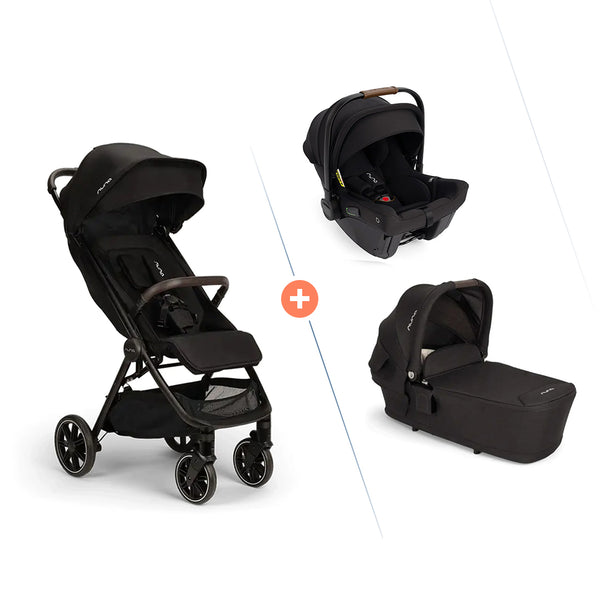 NUNA TRVL LX 3in1 mit PIPA URBN Babyschale und integriertem ISOFIX