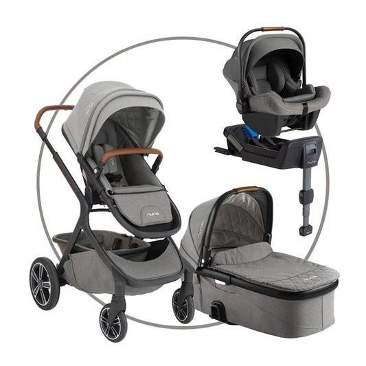 Nuna Demi Grow Kombikinderwagen inkl. Tragewanne, Babyschale Pipa Lite LX & Base Design (Oxford)