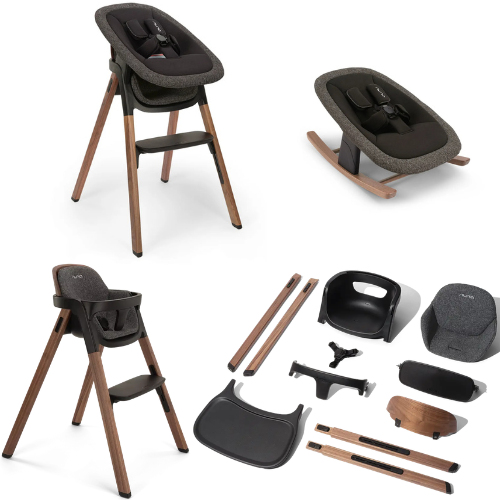 Nuna Bryn Hochstuhl mit Babyaufsatz und Wippe set