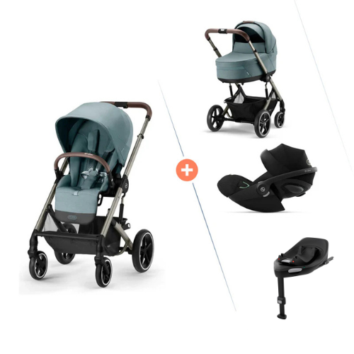 Cybex Balios S Lux 4-in-1 Reiseset – Sky Blue & Moon Black Plus